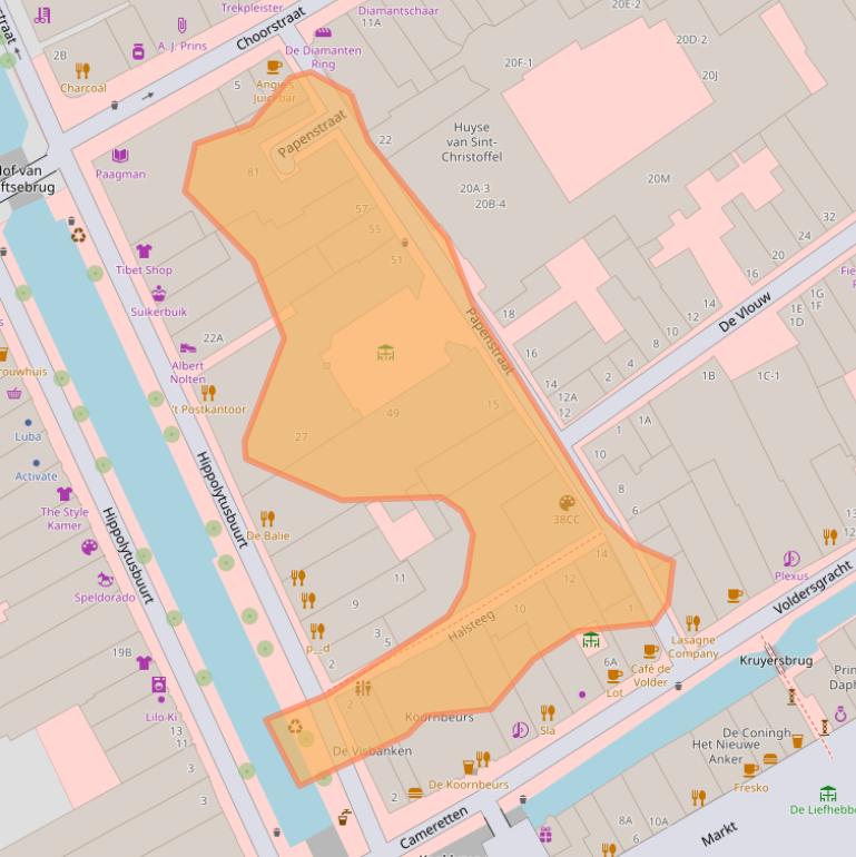 Kaart van postcodegebied 2611JB.