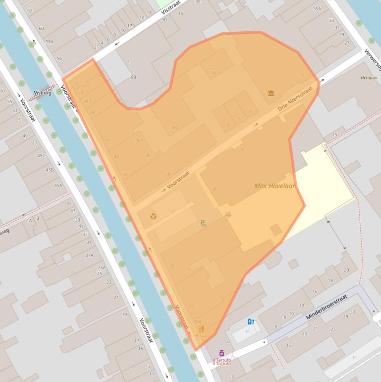 Kaart van postcodegebied 2611JR.