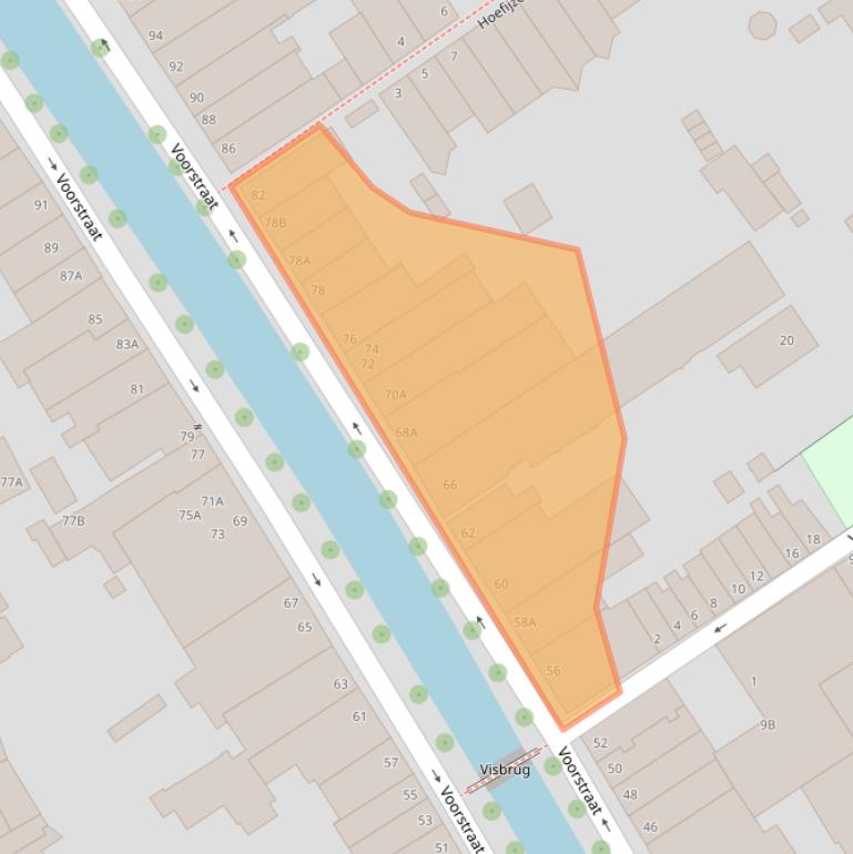 Kaart van postcodegebied 2611JS.