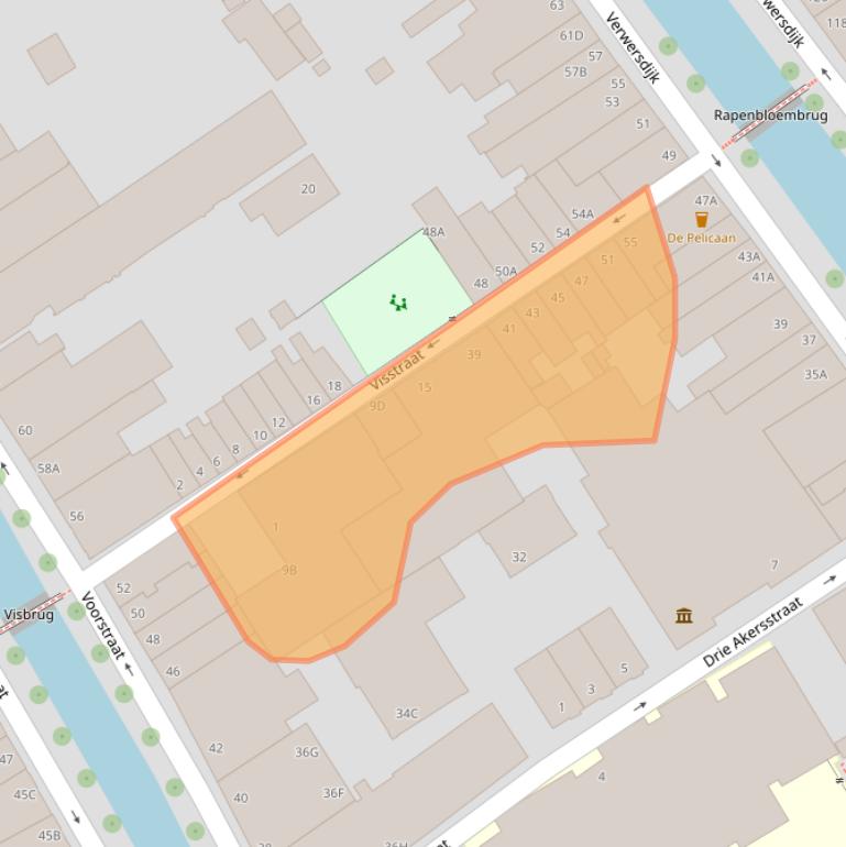 Kaart van postcodegebied 2611JW.