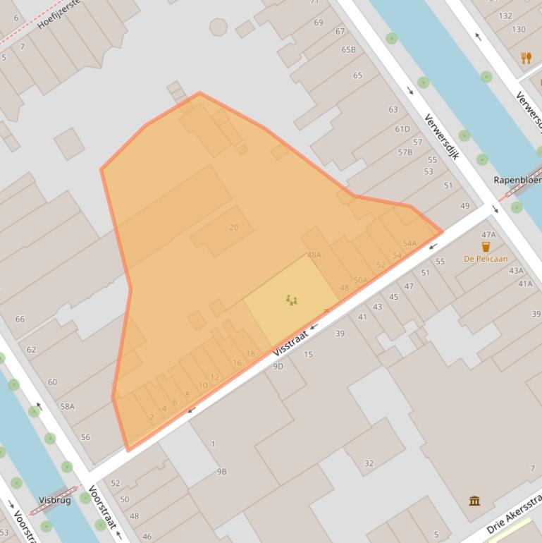 Kaart van postcodegebied 2611JX.