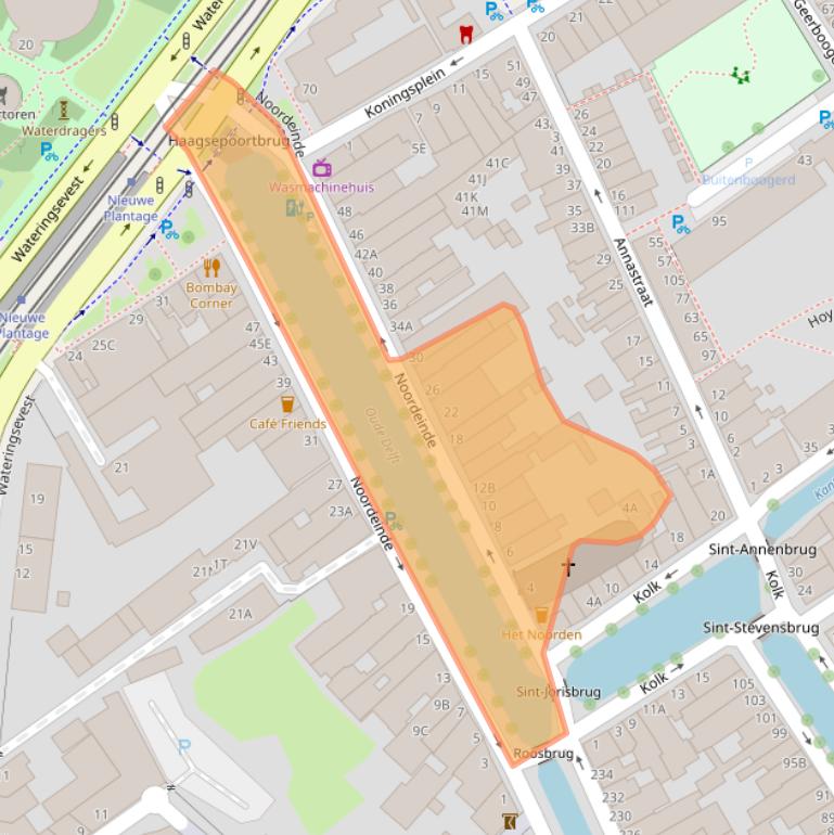 Kaart van postcodegebied 2611KH.