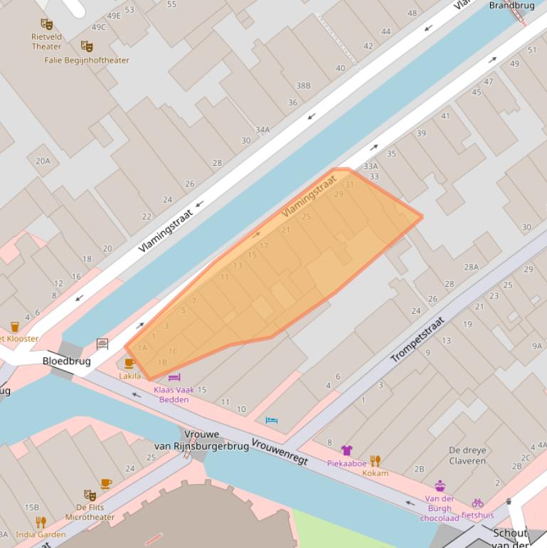 Kaart van postcodegebied 2611KR.