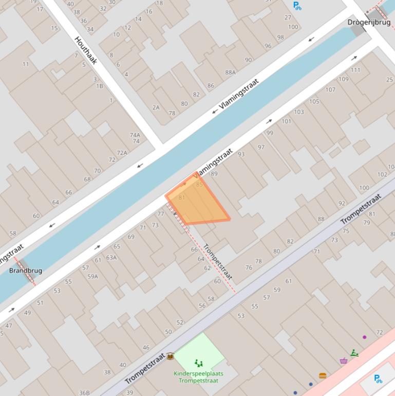 Kaart van postcodegebied 2611KT.