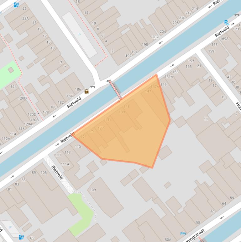 Kaart van postcodegebied 2611LJ.