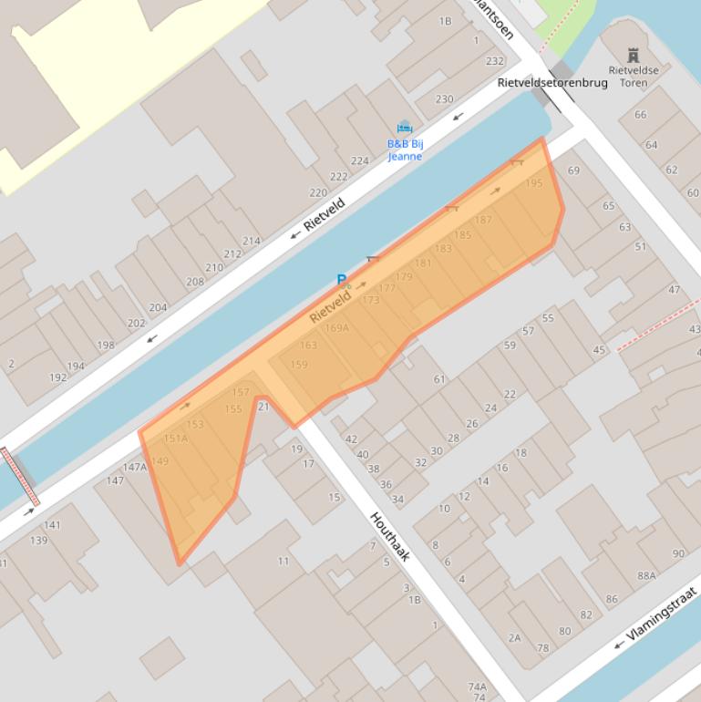 Kaart van postcodegebied 2611LK.