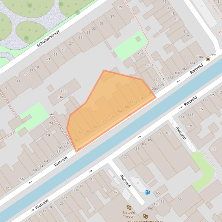 Kaart van postcodegebied 2611LN.