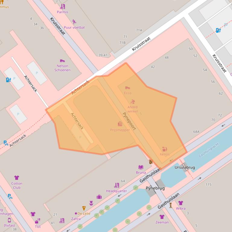 Kaart van postcodegebied 2611MD.