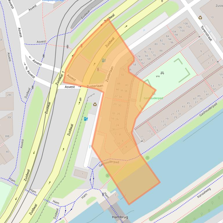 Kaart van postcodegebied 2611MN.