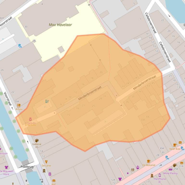 Kaart van postcodegebied 2611MV.