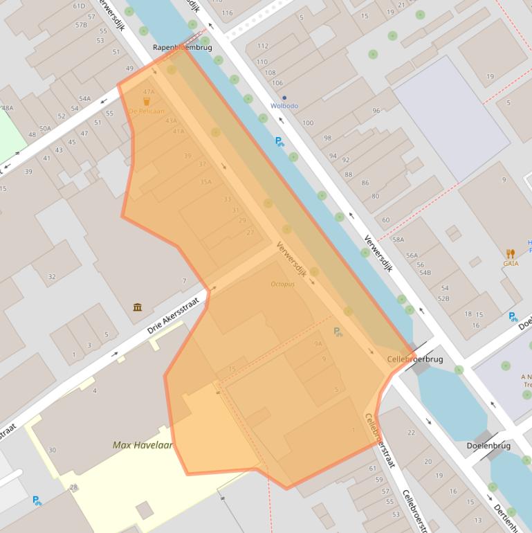 Kaart van postcodegebied 2611ND.