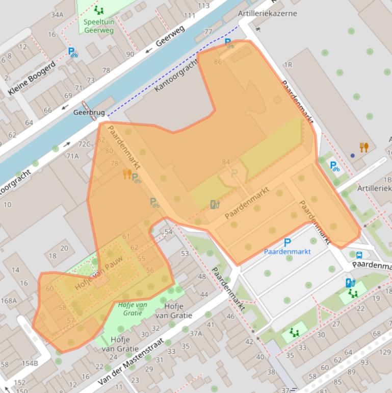 Kaart van postcodegebied 2611PD.