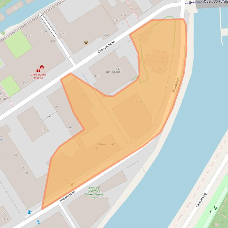 Kaart van postcodegebied 2611SB.