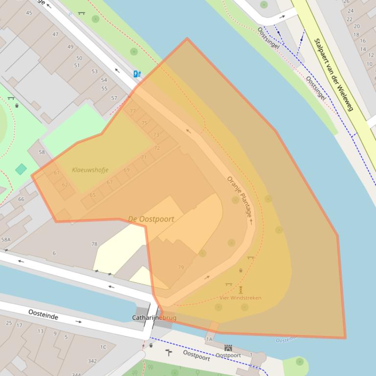 Kaart van postcodegebied 2611TM.