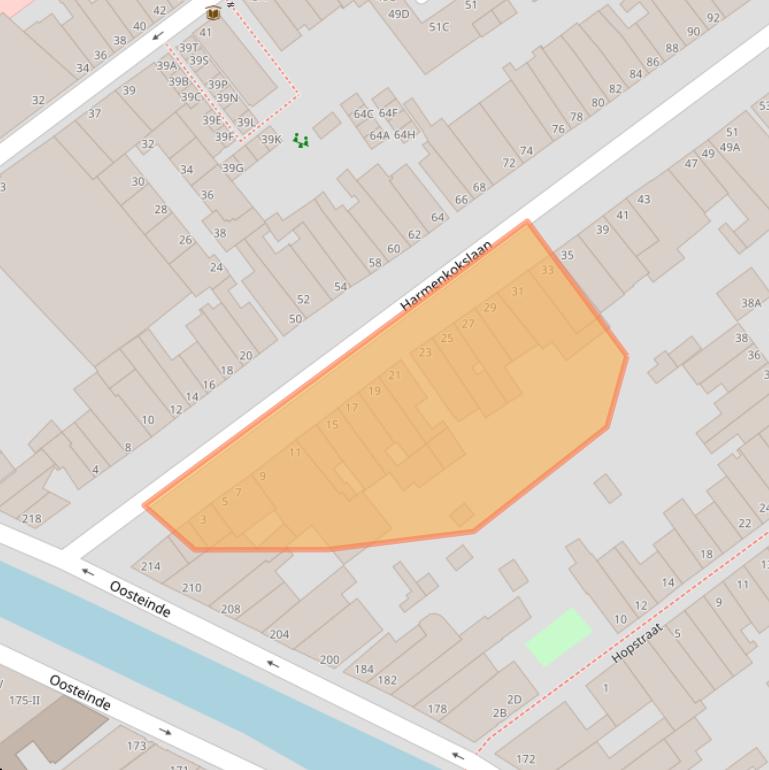 Kaart van postcodegebied 2611TN.