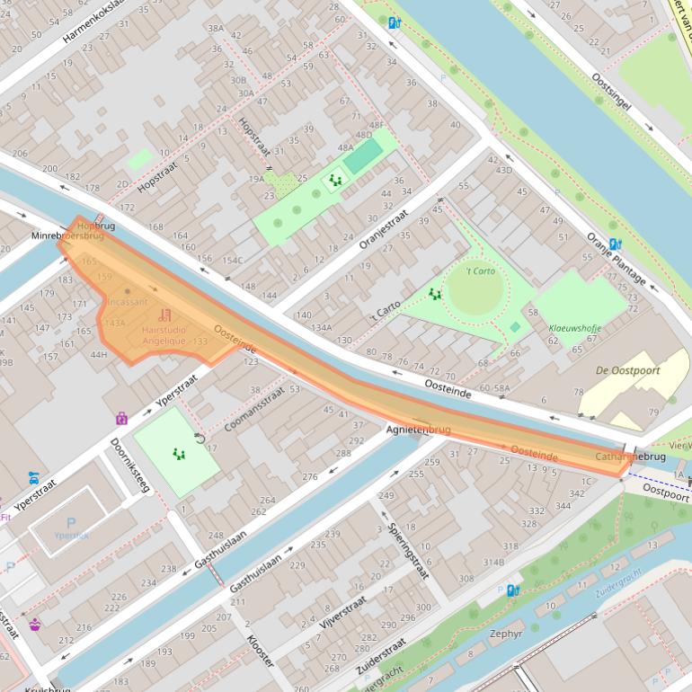 Kaart van postcodegebied 2611VC.