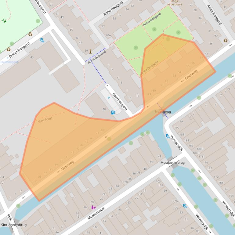 Kaart van postcodegebied 2611VP.