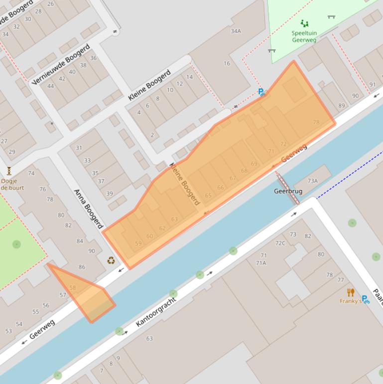 Kaart van postcodegebied 2611VR.