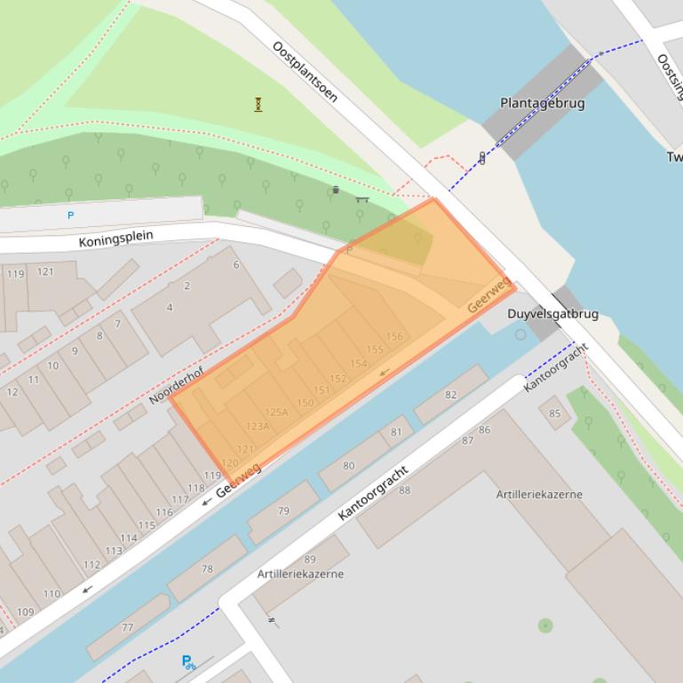 Kaart van postcodegebied 2611VT.