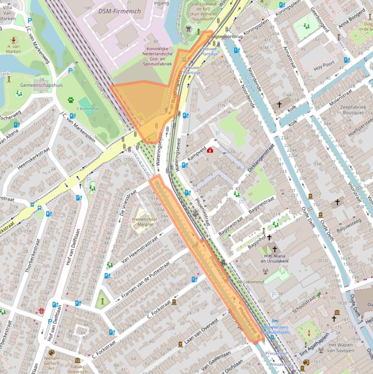 Kaart van postcodegebied 2611WM.