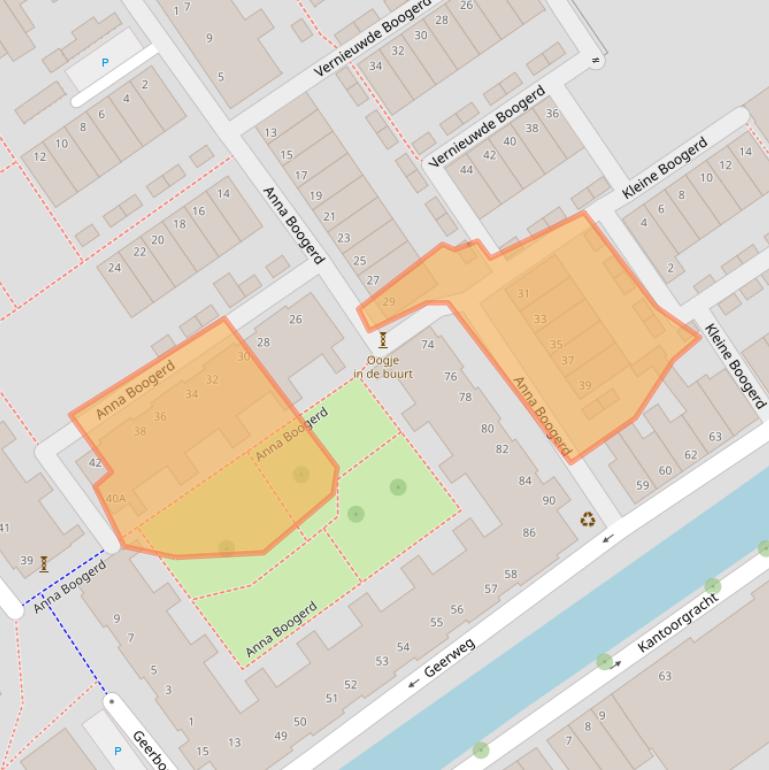 Kaart van postcodegebied 2611XB.