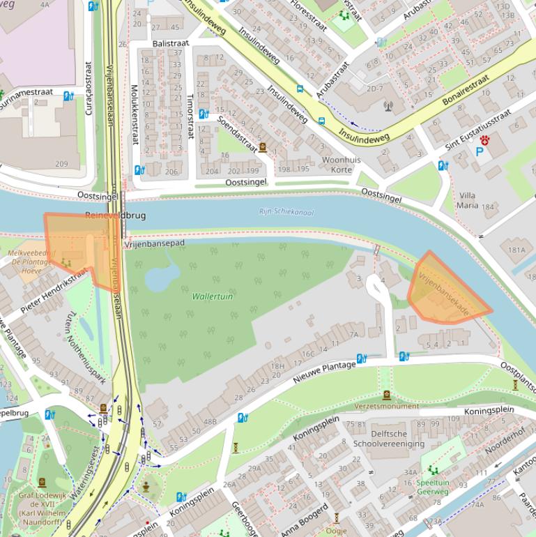 Kaart van postcodegebied 2611XR.