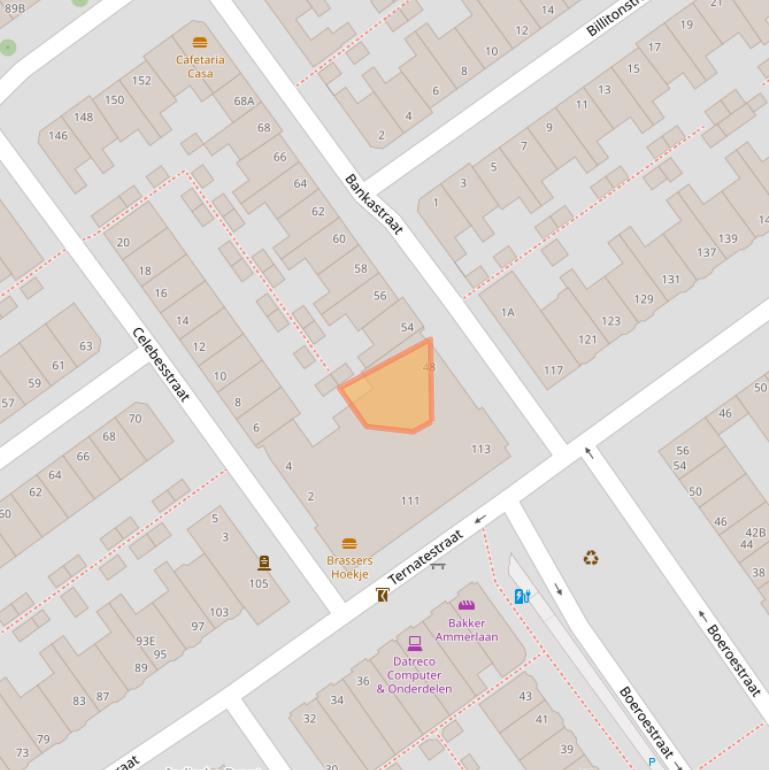 Kaart van postcodegebied 2612AH.