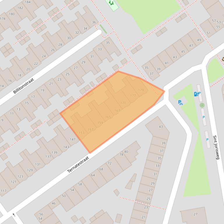 Kaart van postcodegebied 2612BC.