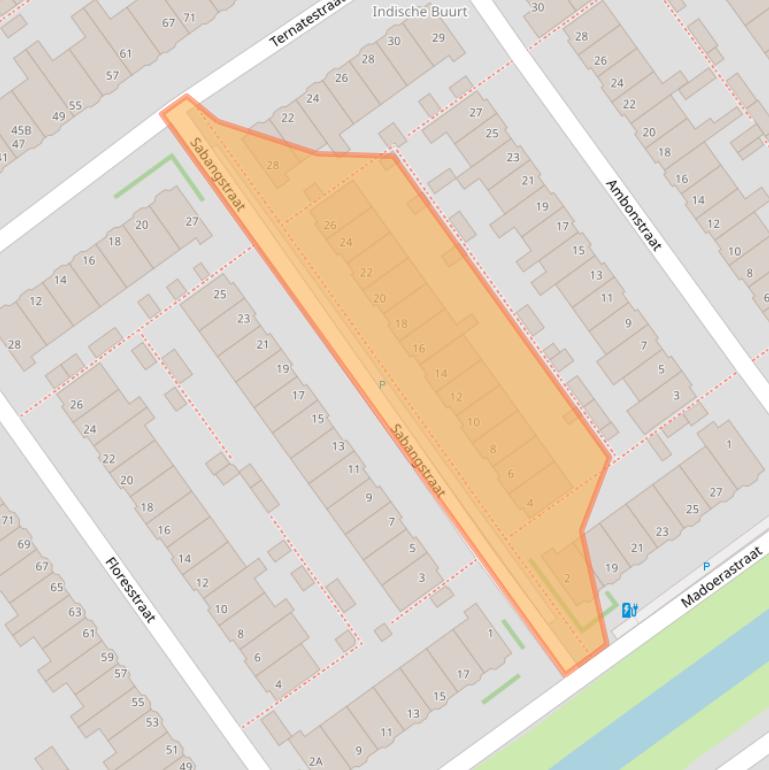 Kaart van postcodegebied 2612BK.