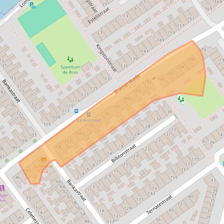 Kaart van postcodegebied 2612CJ.