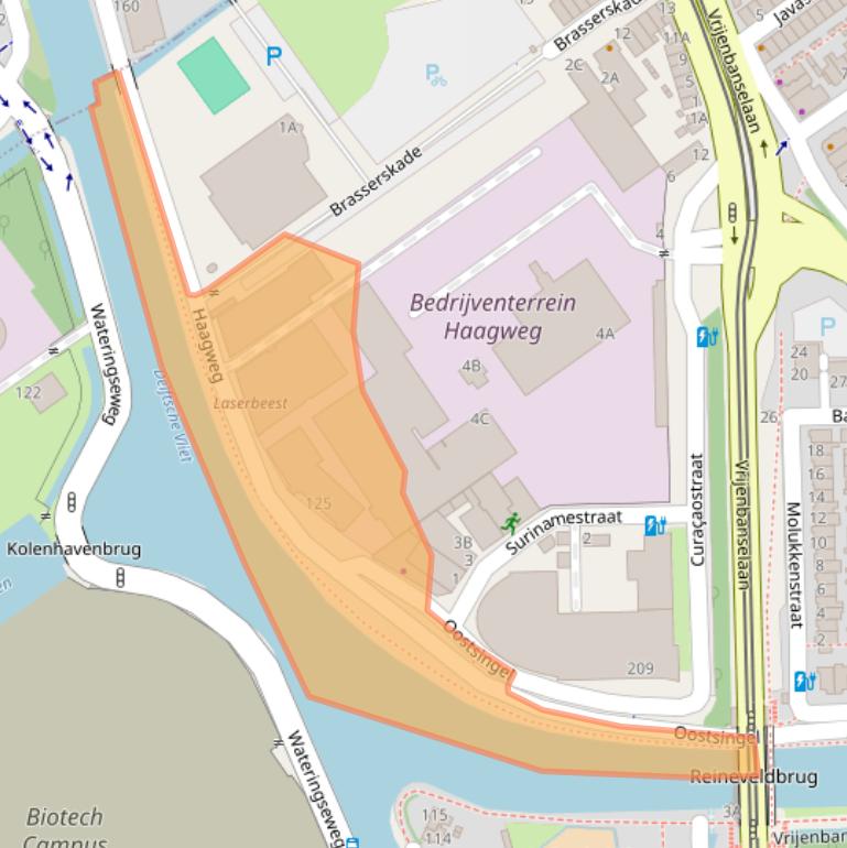 Kaart van postcodegebied 2612CR.