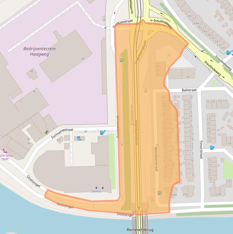 Kaart van postcodegebied 2612EC.