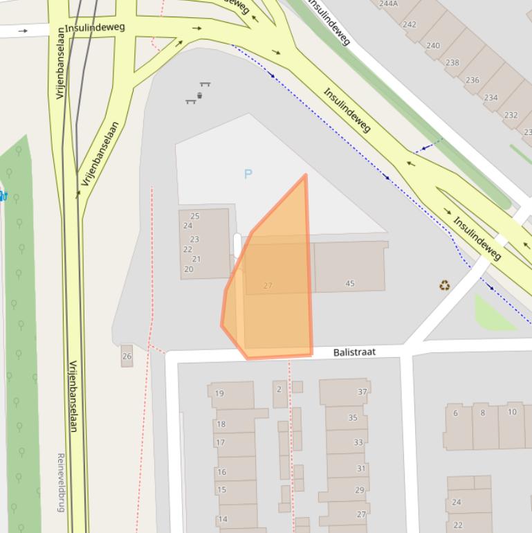 Kaart van postcodegebied 2612ED.