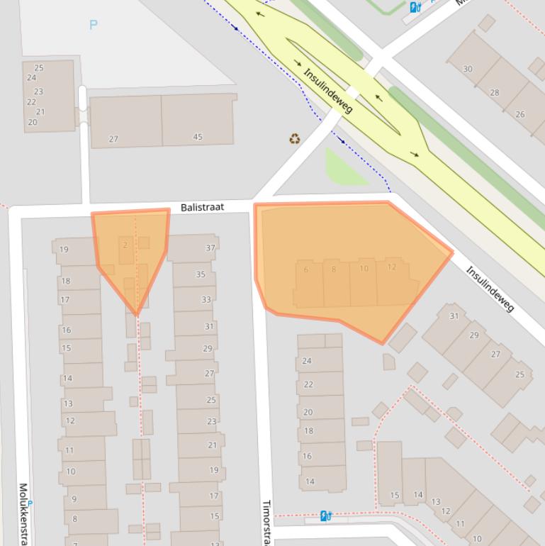 Kaart van postcodegebied 2612EG.