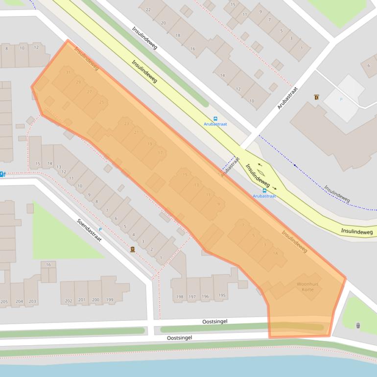 Kaart van postcodegebied 2612EL.