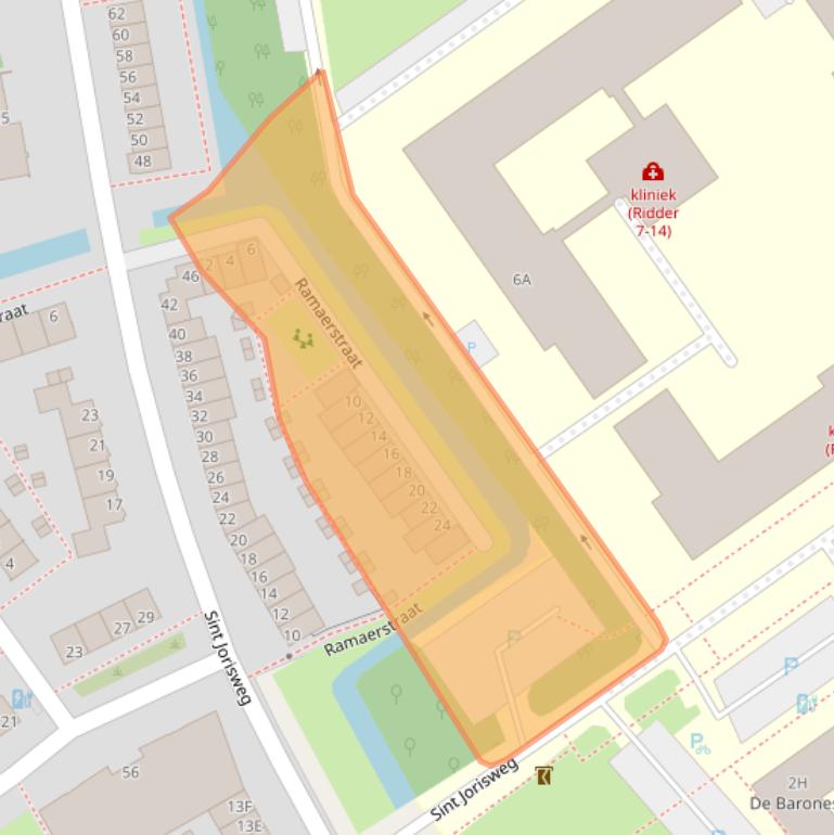 Kaart van postcodegebied 2612ER.