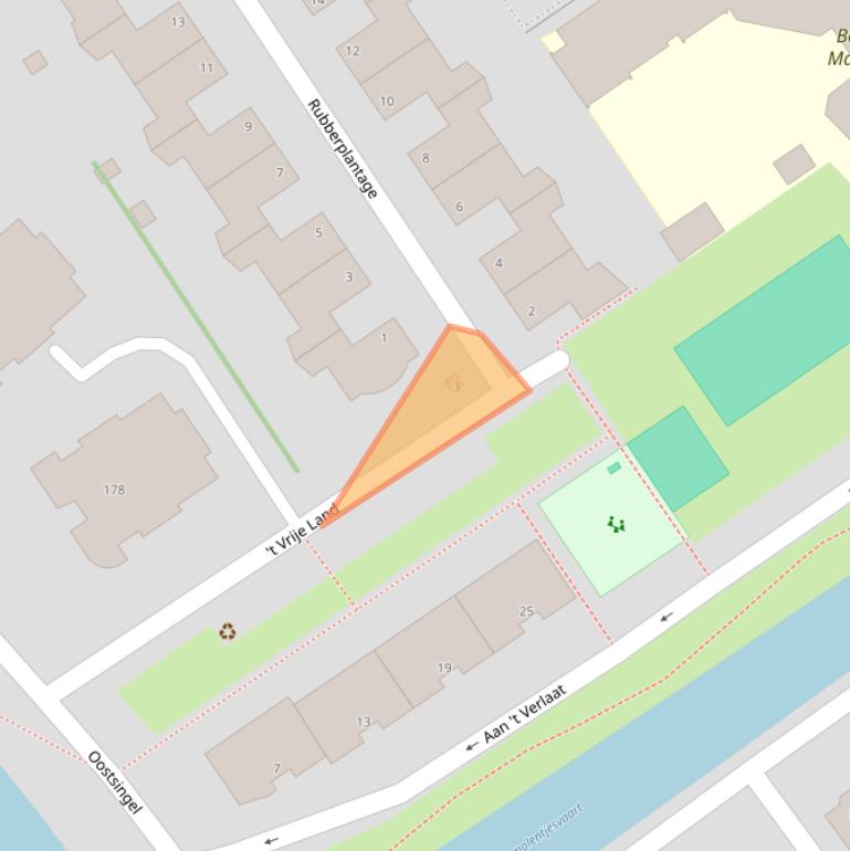 Kaart van postcodegebied 2612ES.