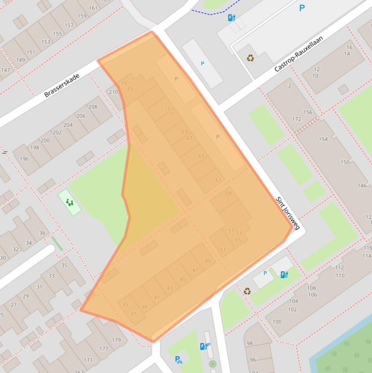 Kaart van postcodegebied 2612EW.