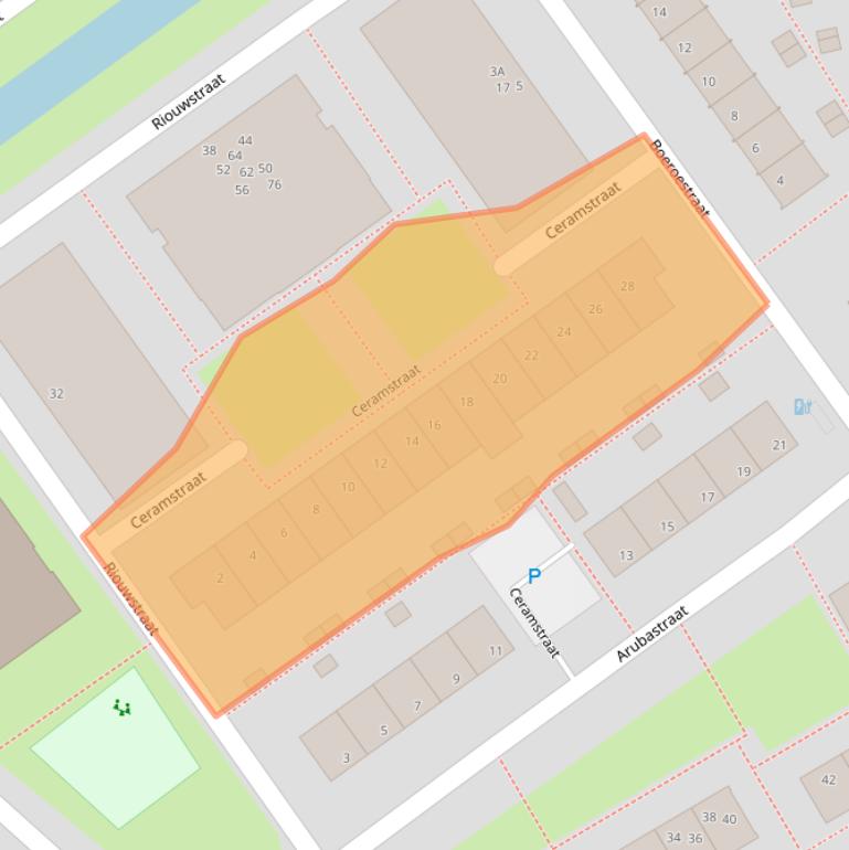 Kaart van postcodegebied 2612GP.