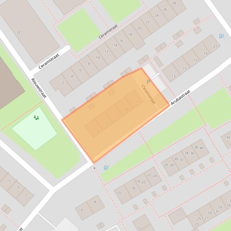 Kaart van postcodegebied 2612GS.