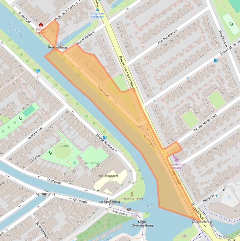 Kaart van postcodegebied 2612HC.