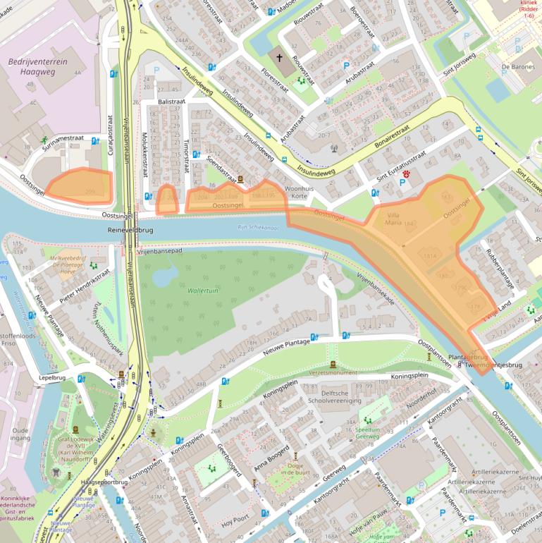 Kaart van postcodegebied 2612HL.