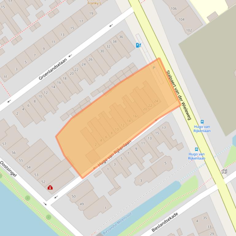 Kaart van postcodegebied 2612JR.