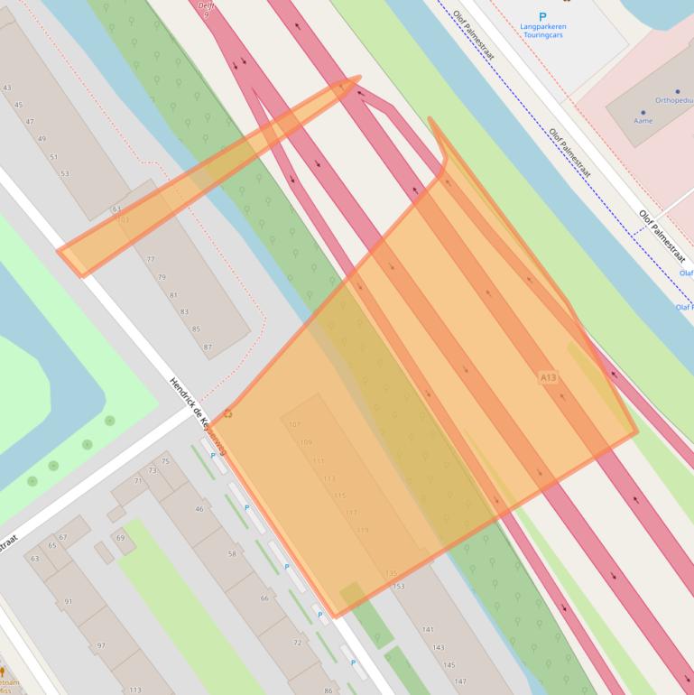 Kaart van postcodegebied 2612KC.