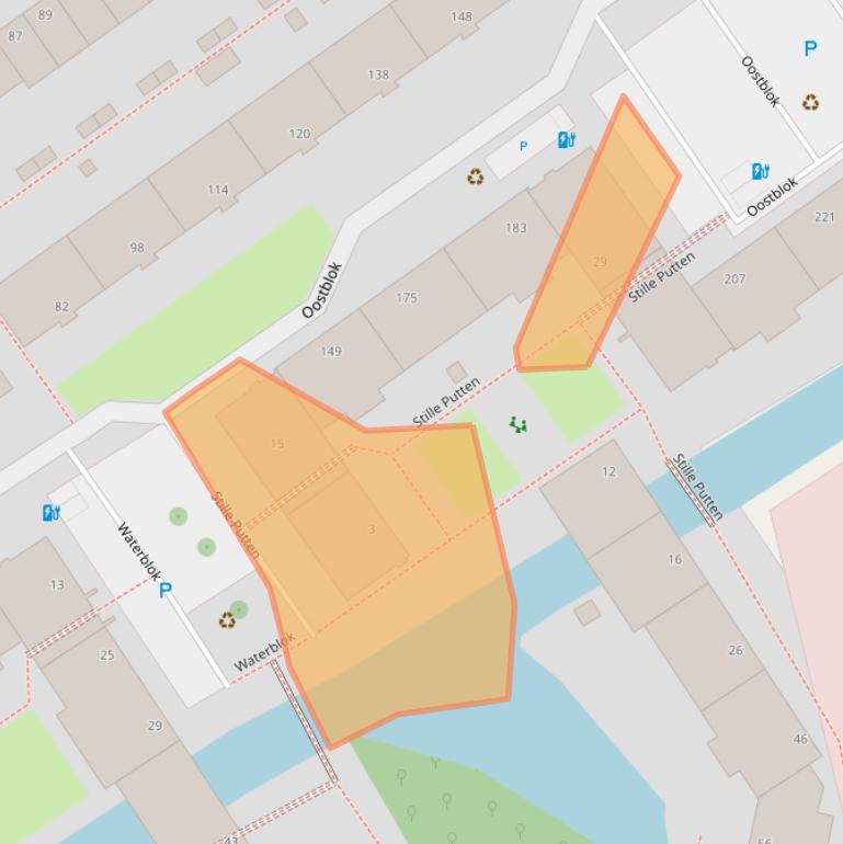 Kaart van postcodegebied 2612KS.