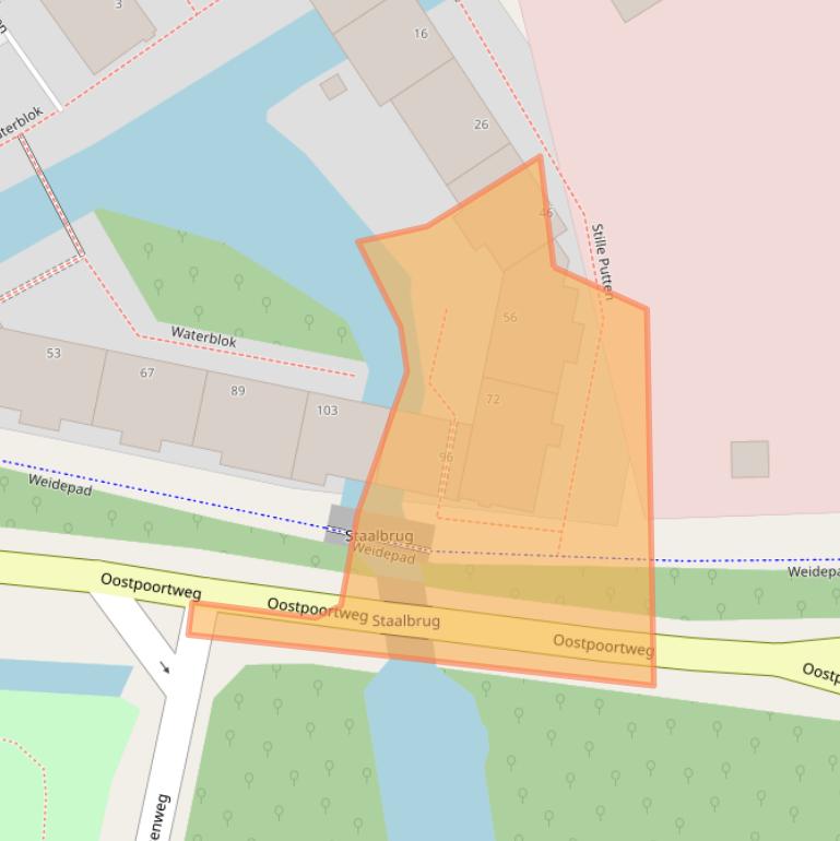 Kaart van postcodegebied 2612KV.