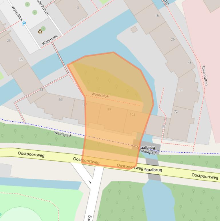 Kaart van postcodegebied 2612KZ.