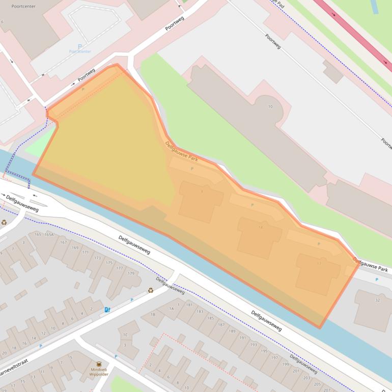 Kaart van postcodegebied 2612NH.