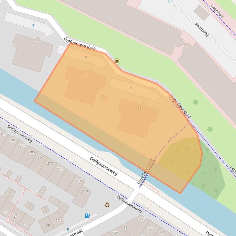 Kaart van postcodegebied 2612NJ.