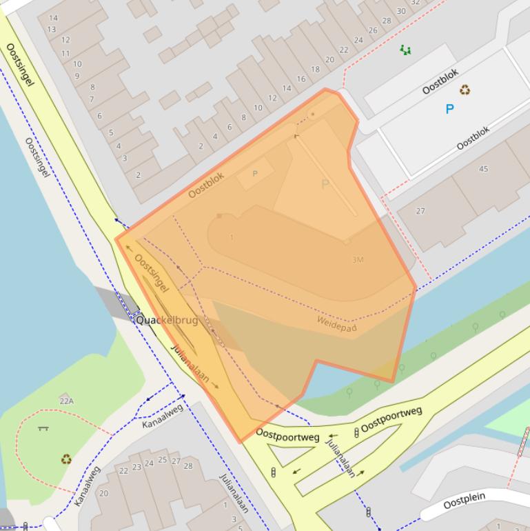 Kaart van postcodegebied 2612PB.